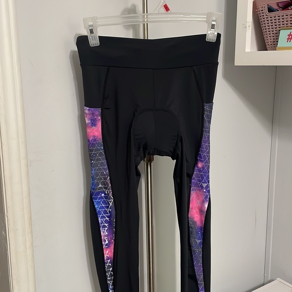 Spoear Black Galaxy Cycling Leggings Size S - Picture 2 of 10